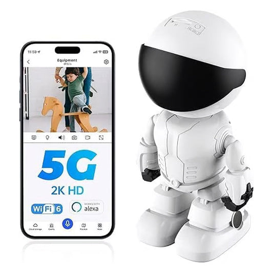🤖360° HD Bezprzewodowa kamera monitorująca WiFi Robot na podczerwień