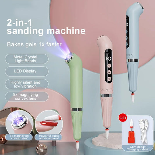 2 IN 1 GRINDING AND MANICURE TOOL WITH LED LIGHT😍