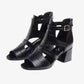 Women's High Heeled Leather Open Toe Sandals