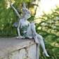 Sitting fairy garden statue