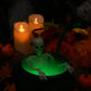 ✨🎃Dekoracje na Halloween do wnętrz – kocioł czarownicy z magicznymi pływającymi butelkami z eliksirem i wytwornicą mgły