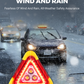 🔥Nowość 2025🔥 2-w-1 Trójkątne światło ostrzegawcze awaryjne zasilane energią słoneczną na poboczu drogi