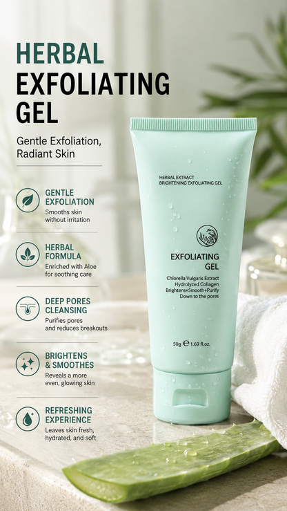 🥳GORĄCA WYPRZEDAŻ 2026🥳 💞50K+ SPRZEDANYCH!💥👵🌸 50% ZNIŻKI! Żel złuszczający rozjaśniający z ekstraktami ziołowymi