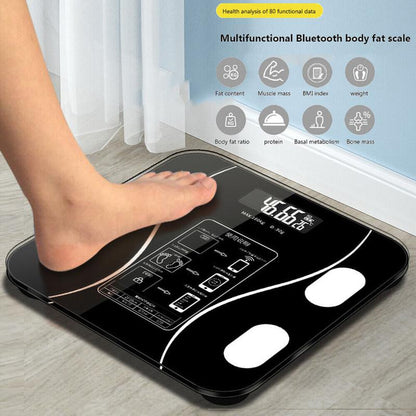🏅 NOWOROCZNA PROMOCJA -50% ⏰ Inteligentna waga cyfrowa do pomiaru wagi i tkanki tłuszczowej 🏃‍