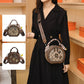 👜Hot sale Women Fashion Handbag Retro Bear Badge Shoulder Bag（50%off）