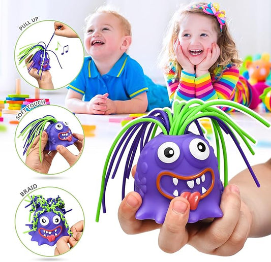 👾 Potworek do ciągnięcia za włosy - Zabawka łagodząca stres i niepokój 🎁