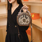 👜Hot sale Women Fashion Handbag Retro Bear Badge Shoulder Bag（50%off）