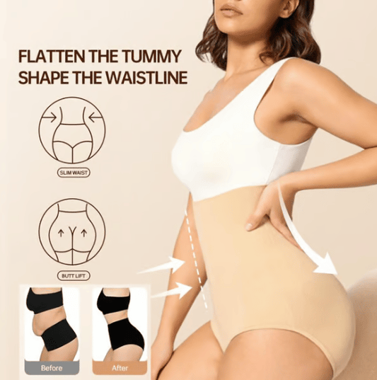 Høj talje shapewear trusser med formende effekt