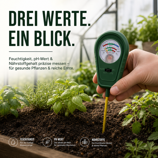 🌱 50% ZNIŻKI! 🔥 3-w-1 analizator gleby z wskaźnikiem wskazówkowym – mierzy pH, wilgotność i światło. Idealny do ogrodu, trawnika i roślin doniczkowych – prosty montaż przez wbicie, bez baterii. 🌿