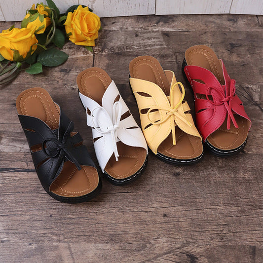 Women's Comfort Bowtie Slide Sandals