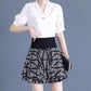 Women’s High Waist Flowy Chiffon Mini Skirt