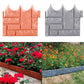 Brick-look garden fence