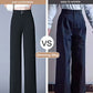 High-waisted Flesh-concealing Thin Icy Narrow Straight-leg Pants