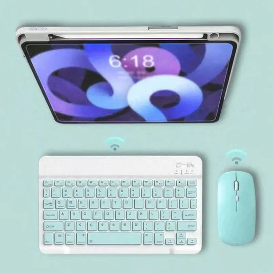 Wireless Bluetooth Silent Keyboard + Mouse Set