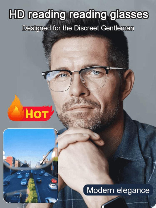 🔥 2025 Hot Sale 50% RABAT🔥Ultra lette anti-blå presbyopiske briller (leveres med gratis brilleetui)