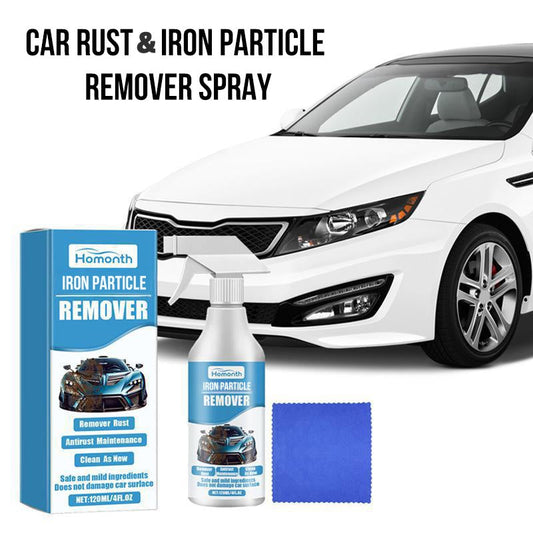 Spray til fjernelse af rust og jernpartikler i bilen