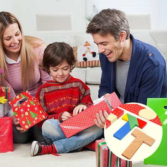 💫Uwolnij potencjał 👶 drewniana zabawka-układanka w kształcie litery T