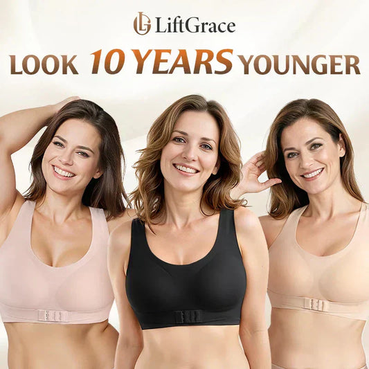 🌸✨ Biustonosz z zapięciem z przodu, poprawiający postawę – bez fiszbin, dla zdrowia pleców 【1 + 1 gratis】