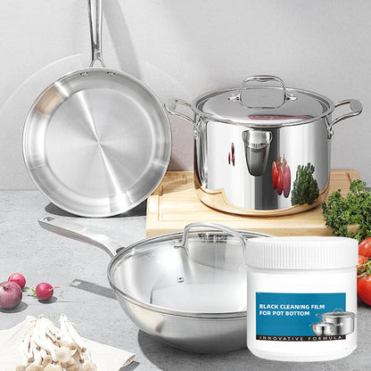 Silnie działająca pasta do usuwania przypalonych pozostałości z naczyń kuchennych