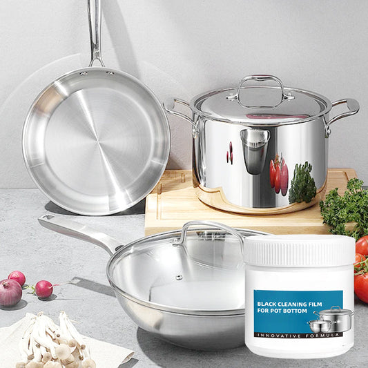 Silnie działająca pasta do usuwania przypalonych pozostałości z naczyń kuchennych