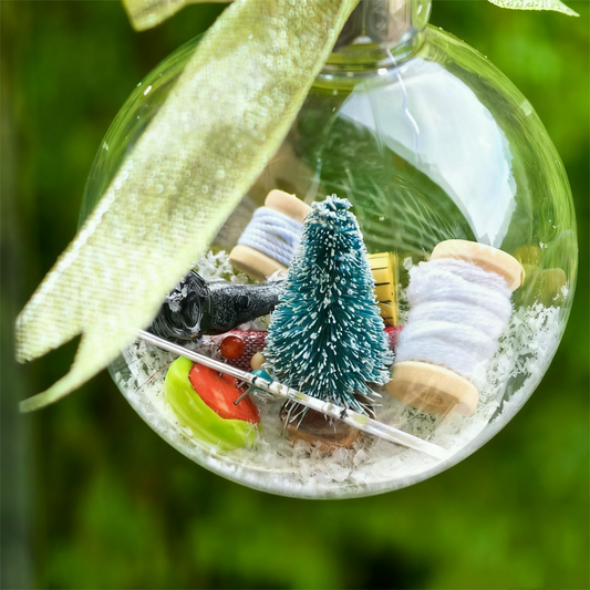 🎄Świąteczna ozdoba do szycia – śnieżna kula🎄