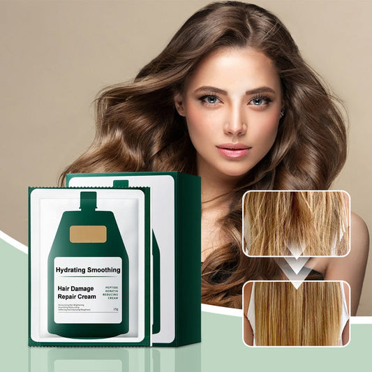 🔥Nawilżający krem do włosów regenerujący i wygładzający uszkodzenia (-50%)