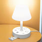 Lampa stołowa z portem USB i gniazdkiem