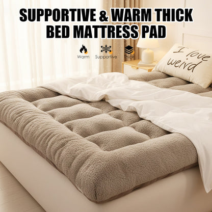 🛏️ -50% TERAZ! ☁️ Wspierający i ciepły, gruby materac nawierzchniowy – dodatkowy komfort, oddychający i nadający się do prania w pralce 🧼