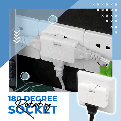 ✨ Adapter Gniazdkowy Obrotowy 180°&nbsp; Rozszerzenie 1→3 | Trwały Materiał | Wiele Kolorów! 🔌