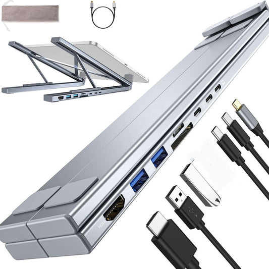 💻Stacja dokująca USB-C, podstawka pod laptopa z 4K HDMI