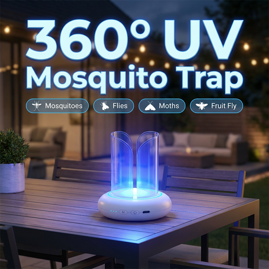 ⏰Ostatni dzień wyprzedaży 50% ZNIŻKI 🔥 Lampa pułapka na komary i muchy 360° z diodą UV