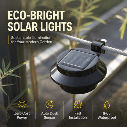 🌞💡 Wodoodporna lampa solarna LED – na rynnę i ścianę, światło bez prądu! ✨🏠