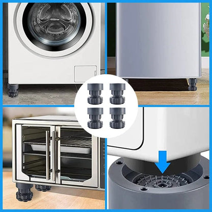 4 Pieces Height Adjustable Washing Machine Stand