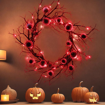 Eyeball Halloween Wreath