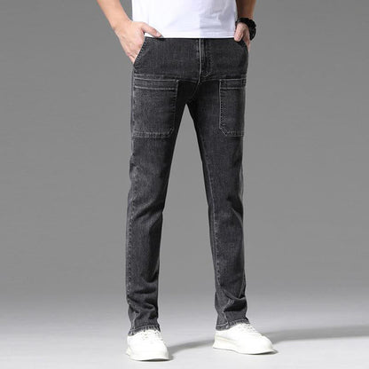 Multi-Pocket Stretch Jeans