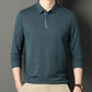 Men's Business Casual Long Sleeve Lapel T-shirt