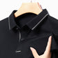 Men's Business Casual Long Sleeve Lapel T-shirt