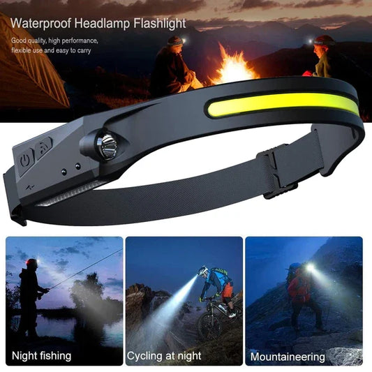 Silicone Sensor USB Rechargeable Headlamp