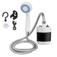 Portable USB camping shower for outdoor use