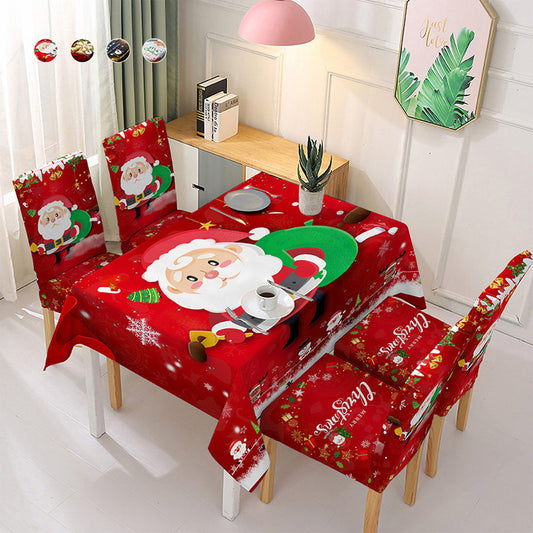 🎅Christmas Tablecloth Chair Cover Decorations