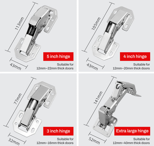 Cabinet Hinge - Easy Installation Bridge Shaped Door Hinges