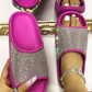Beautiful Rhinestone Soft Thick Sole Summer Slides Slippers for Women