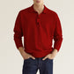 Men's Fashion Casual Loose Lapel Long Sleeve Polo Shirt