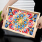 [New] DIY Diamond Painting Wooden Tray Food