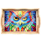 [New] DIY Diamond Painting Wooden Tray Food