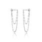 Tassel Earrings with Sequin Chain