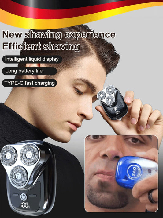 New Generation Three-blade Digital Display Electric Shaver With Original Stone