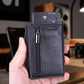 Men's wallet with automatic pop-up card holder