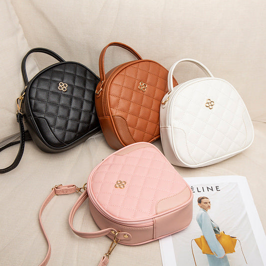 [Women’s Gift] Women's Lattice Versatile Small Round Bag