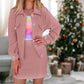 Gift Choice - Women's 2 Piece Outfit Long Sleeve Lapel Button Dress Suit Set